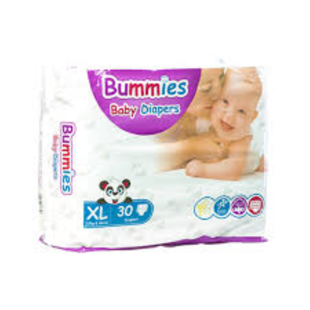 BUMMIES PREMIUM BABY DIAPERS S XL 30'S